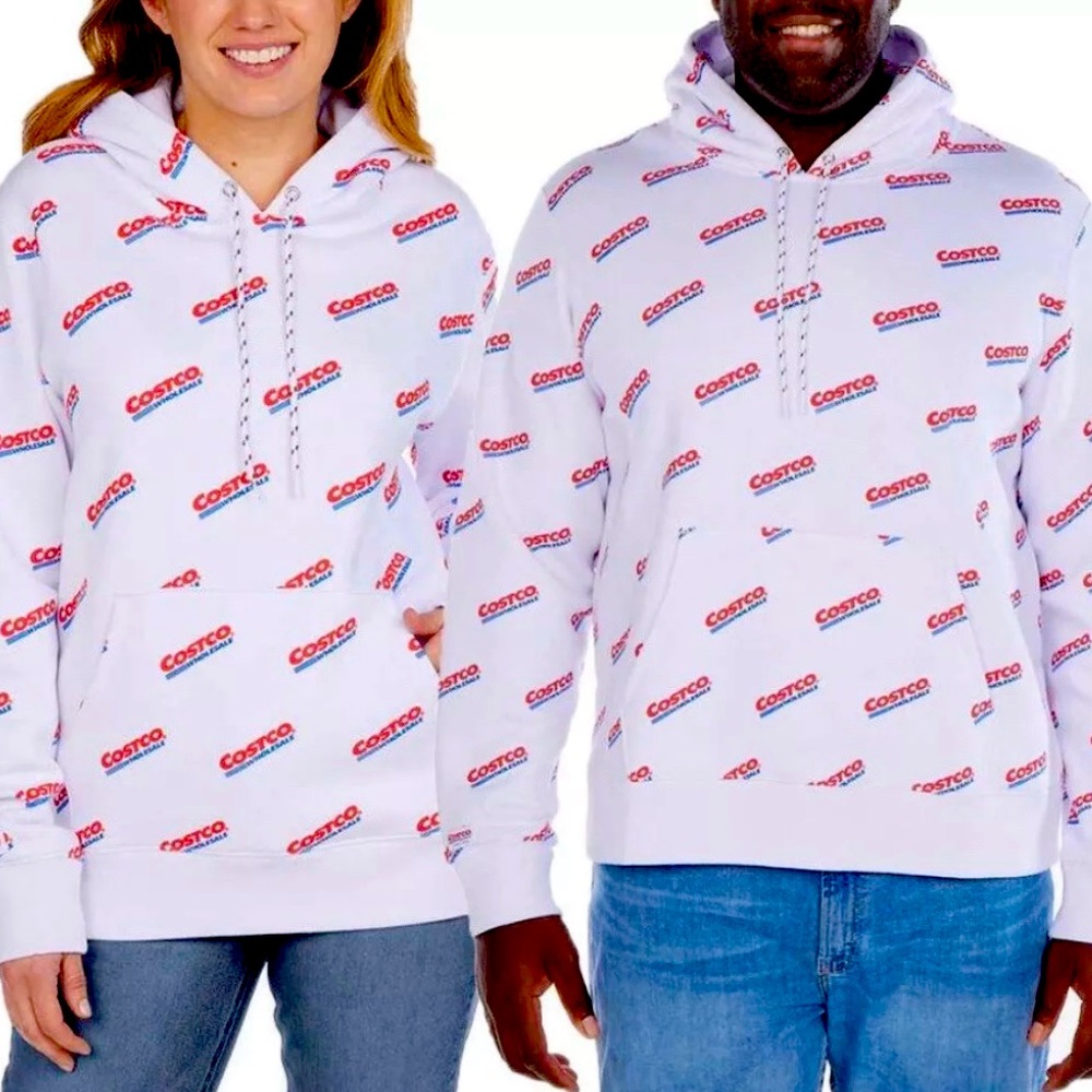 COSTCO WHOLESALE Logo Unisex Hoodie: WHITE - Never Worn, no tags - Ladies XXXL